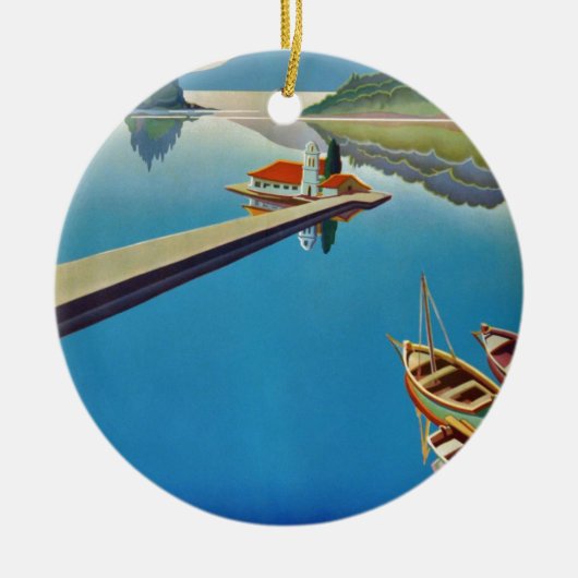  Grieks reizen - eiland Corfu Keramisch Ornament (Voorkant)