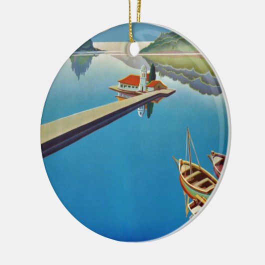  Grieks reizen - eiland Corfu Keramisch Ornament (Links)
