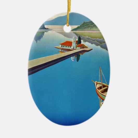  Grieks reizen - eiland Corfu Keramisch Ornament (Voorkant)