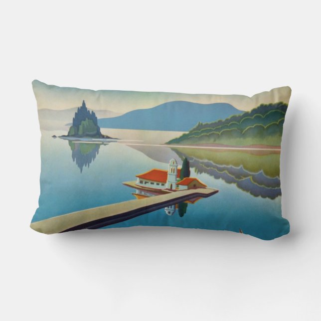  Grieks reizen - eiland Corfu Kussen (Achterkant)