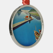 Grieks reizen - eiland Corfu Metalen Ornament (Rechts)