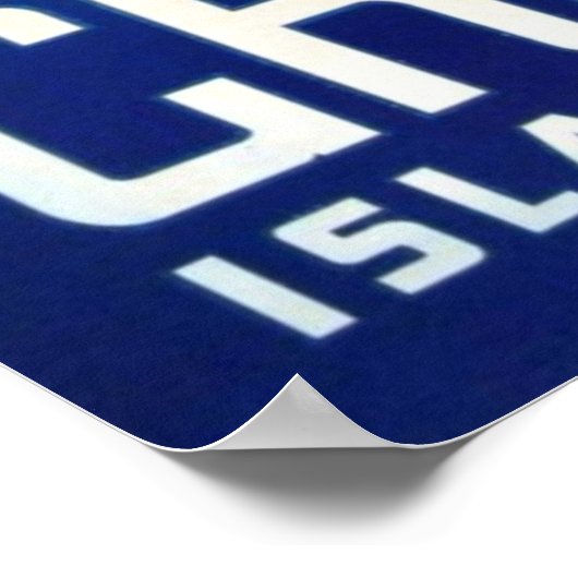  Grieks reizen - eiland Corfu Poster (Hoek)