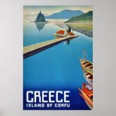 Grieks reizen - eiland Corfu Poster (Voorkant)