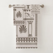 Grieks Revival Motif Bad Handdoek (Insitu)