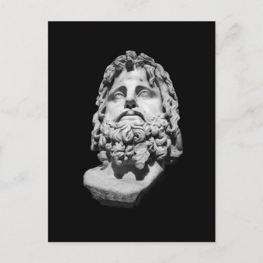 Grieks-Romeins Borstbeeld Feestdagenkaart (Voorkant)