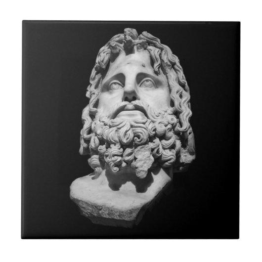 Grieks-Romeins Borstbeeld Tegeltje (Voorkant)