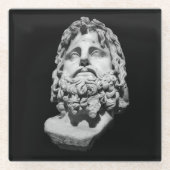 Grieks-Romeins Buste Glazen Onderzetter (Voorkant)
