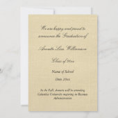 Grieks-Romeins fotontwerp voor afstudeeraankondigi Aankondiging (Achterkant)