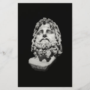 Grieks-Romeins marmeren buste klassiek zwart en wi Briefpapier