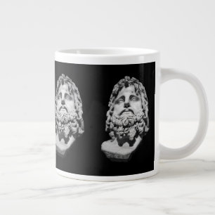 Grieks-Romeins marmeren buste klassiek zwart en wi Grote Koffiekop