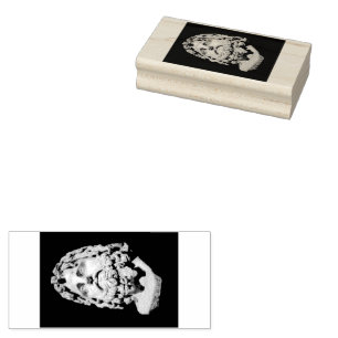 Grieks-Romeins marmeren buste klassiek zwart en wi Rubberstempel