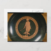 Grieks rood-figuur beker, met afbeelding van de go briefkaart (Voorkant / Achterkant)