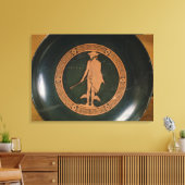 Grieks rood-figuur beker, met afbeelding van de go canvas afdruk (Insitu (Woonkamer))