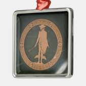 Grieks rood-figuur beker, met afbeelding van de go metalen ornament (Links)