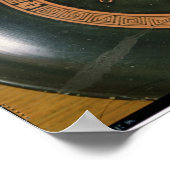 Grieks rood-figuur beker, met afbeelding van de go poster (Hoek)