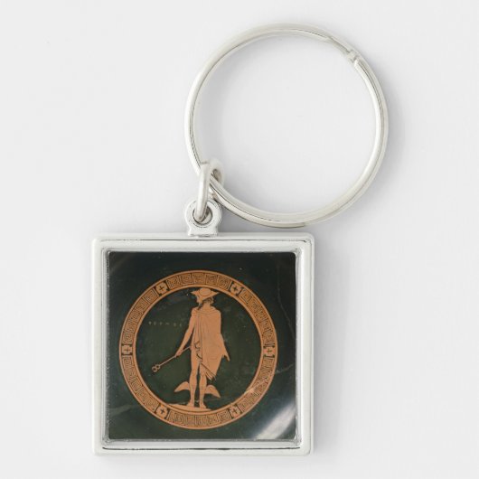 Grieks rood-figuur beker, met afbeelding van de go sleutelhanger (Voorkant)