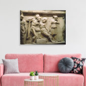 Grieks Sarcophagus met een scène die de slag toont Canvas Afdruk (Insitu (Woonkamer))
