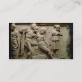 Grieks Sarcophagus met een scène die de slag toont Visitekaartje (Achterkant)