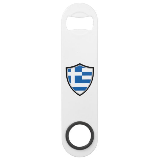 Grieks schild van wapenschild speed flessenopener (Voorkant)