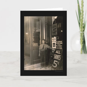 Grieks Shoe Shine Boy 1908 Kaart