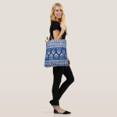 Grieks sieraad met Meander Key gemstone en parel Tote Bag (Op model)