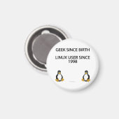 Grieks sinds de geboorte. Linux gebruiker sinds 19 Magneet (Voorkant / Achterkant)
