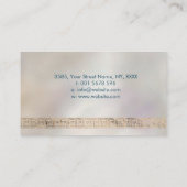 Grieks Sleutel Grieks meander Monogram Abalone Gou Visitekaartje (Achterkant)