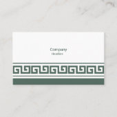 Grieks sleutel Visitekaartje (Voorkant)