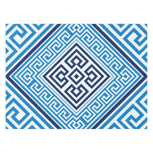 Grieks sleutelbeestje - Santorini - Rhombus Tafelkleed (Voorkant (Horizontaal))