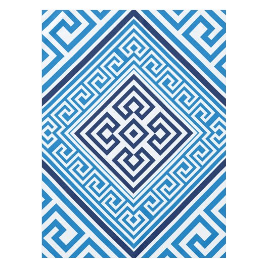 Grieks sleutelbeestje - Santorini - Rhombus Tafelkleed (Voorkant)