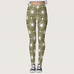 Grieks sleutelmechanisme in Geometrische pantdeco Leggings