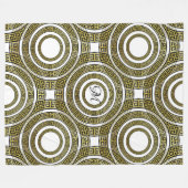 Grieks sleutelmechanisme in Geometrische symmetrie Fleece Deken (Voorkant (Horizontaal))