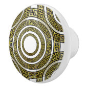 Grieks sleutelmechanisme in Geometrische symmetrie Keramische Knop (Rechts)