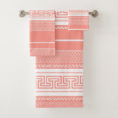 Grieks sleutelmotief bad handdoek (Insitu)