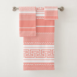 Grieks sleutelmotief bad handdoek