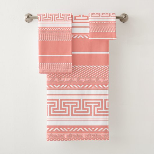 Grieks sleutelmotief bad handdoek (Insitu)