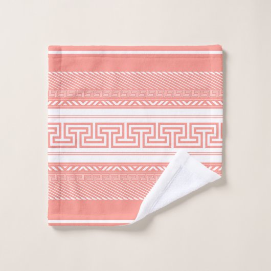 Grieks sleutelmotief bad handdoek (Wasdoekje)