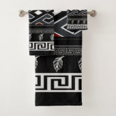 Grieks sleutelmotief bad handdoek (Insitu)