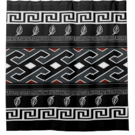 Grieks sleutelmotief douchegordijn