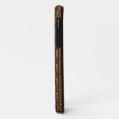 Grieks sleutelontwerp - donkere chocolade Case-Mate iPhone case (Achterkant/links)