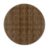 Grieks sleutelontwerp - donkere chocolade snijplank (Voorkant)