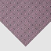 Grieks sleutelontwerp - roze en zwart tissuepapier (Detail)