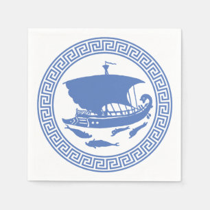 Grieks sleutelontwerp servetten