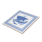 Grieks sleutelontwerp tegeltje (Zijkant)