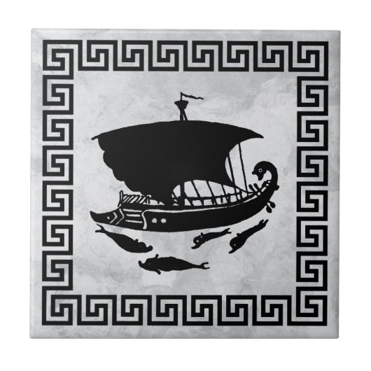 Grieks sleutelontwerp tegeltje (Voorkant)