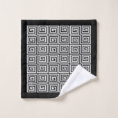 Grieks sleutelpatroon bad handdoek (Wasdoekje)