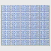 Grieks sleutelpatroon cadeaupapier (Vlak)