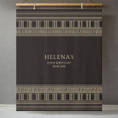 Grieks sleutelpatroon en AANGEPASTE KLEUREN Wandkleed