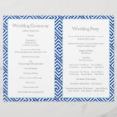 Grieks sleutelpatroon en programma voor blauwe kol (Achterkant)