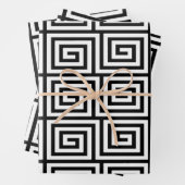 Grieks sleutelpatroon inpakpapier vel (In situ)